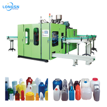 Автоматическая пластиковая бутылка Jerrycan Extrusion Blow Lotning Massion Machine 